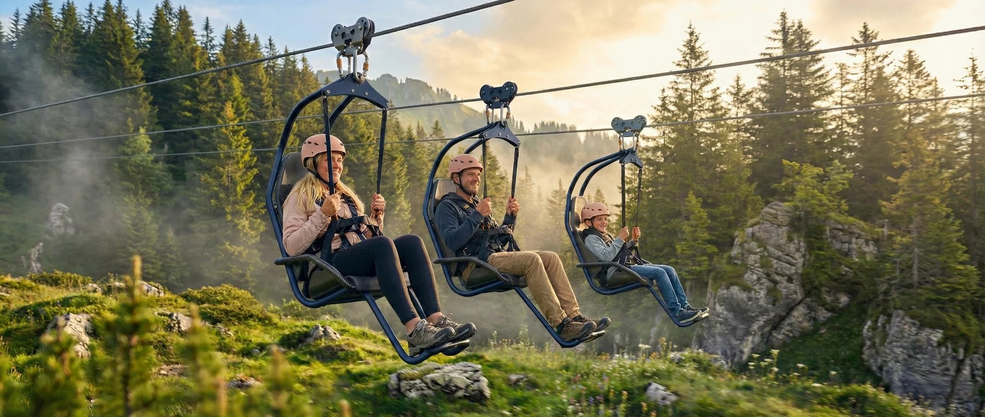 Tyrolienne à La Braye